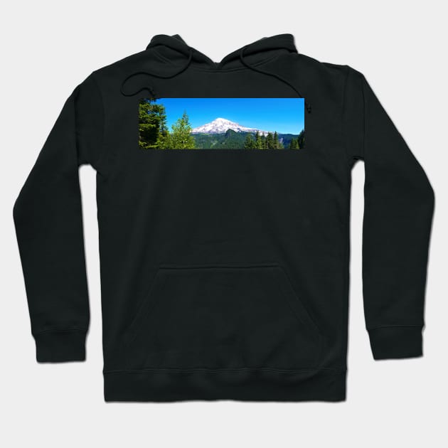 Mt. Rainier Panorama Hoodie by kchase